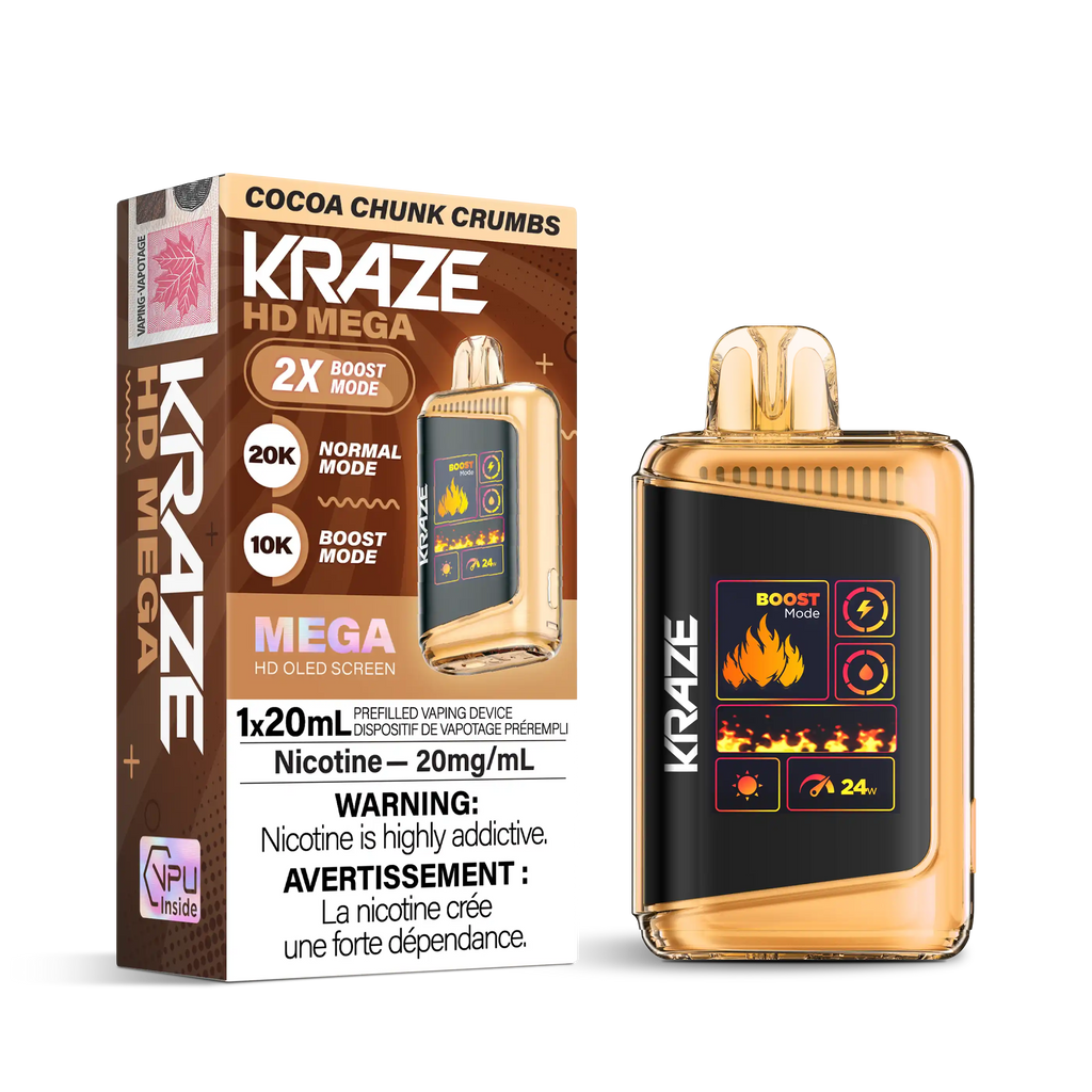 Cocoa Chunk Crumbs Kraze HD Mega - Disposable 20K