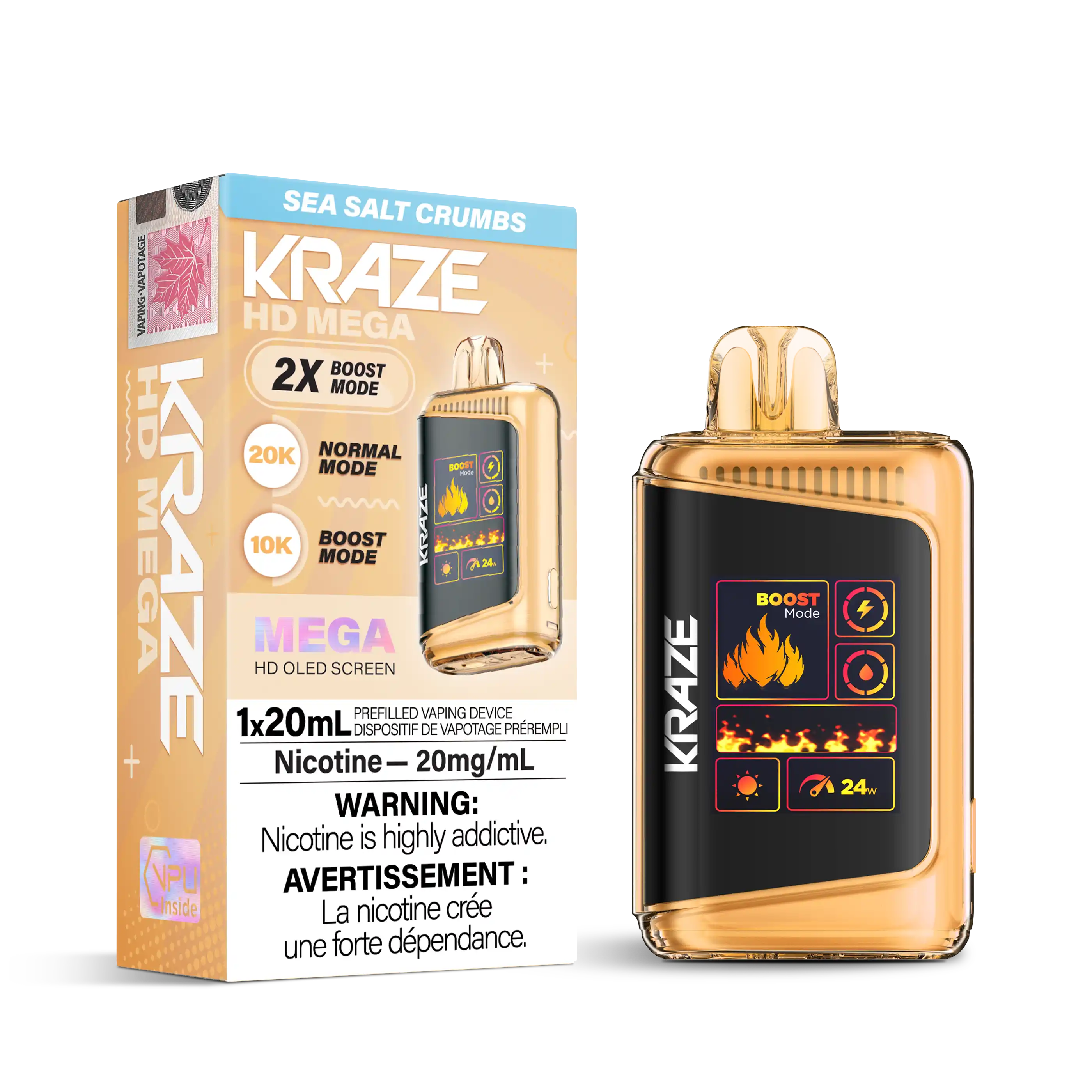 Sea Salt Crumbs Kraze HD Mega - Disposable 20K