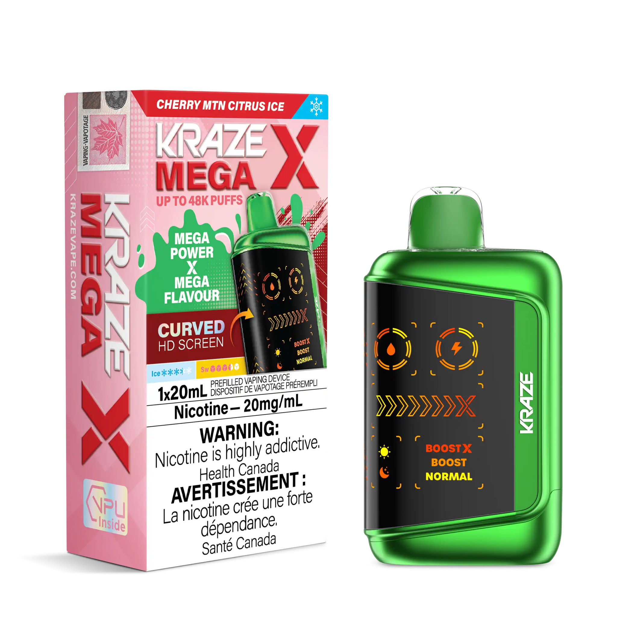 Cherry MTN Citrus Ice Kraze Mega X - Disposable 48K