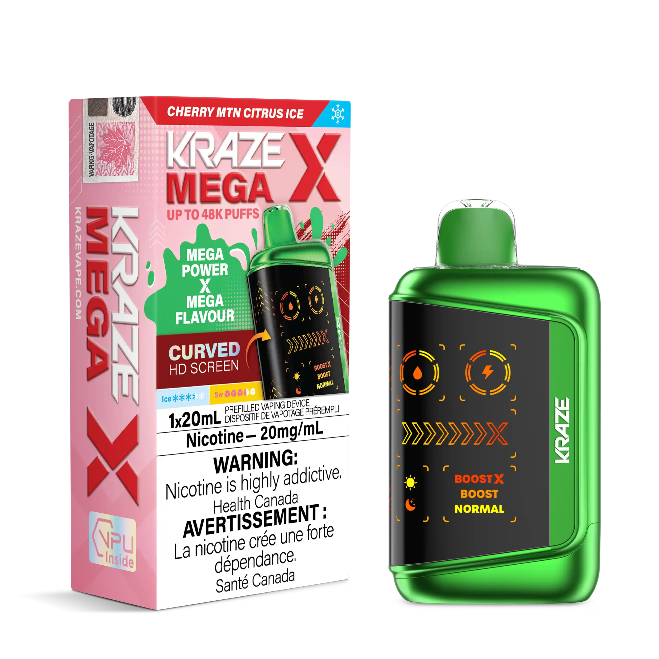 Cherry MTN Citrus Ice Kraze Mega X - Disposable 48K