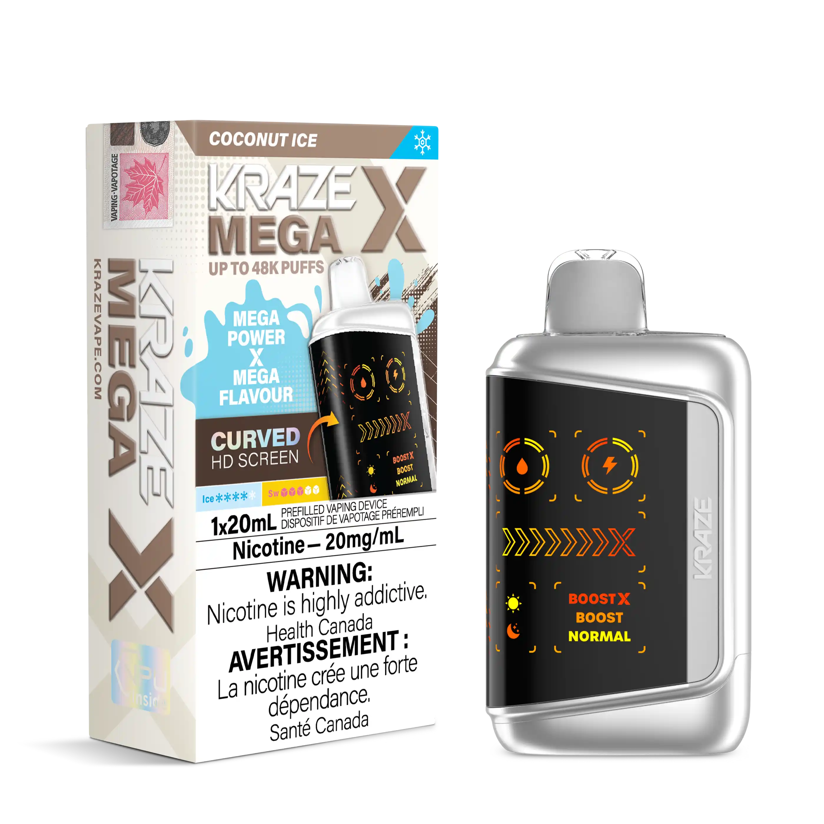Coconut Ice Kraze Mega X - Disposable 48K