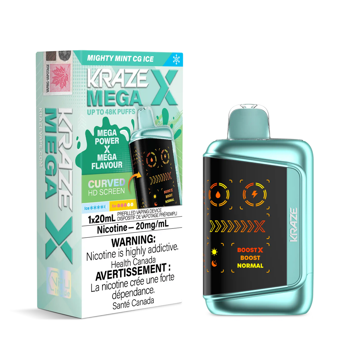 Mighty Mint CG Ice Kraze Mega X - Disposable 48K