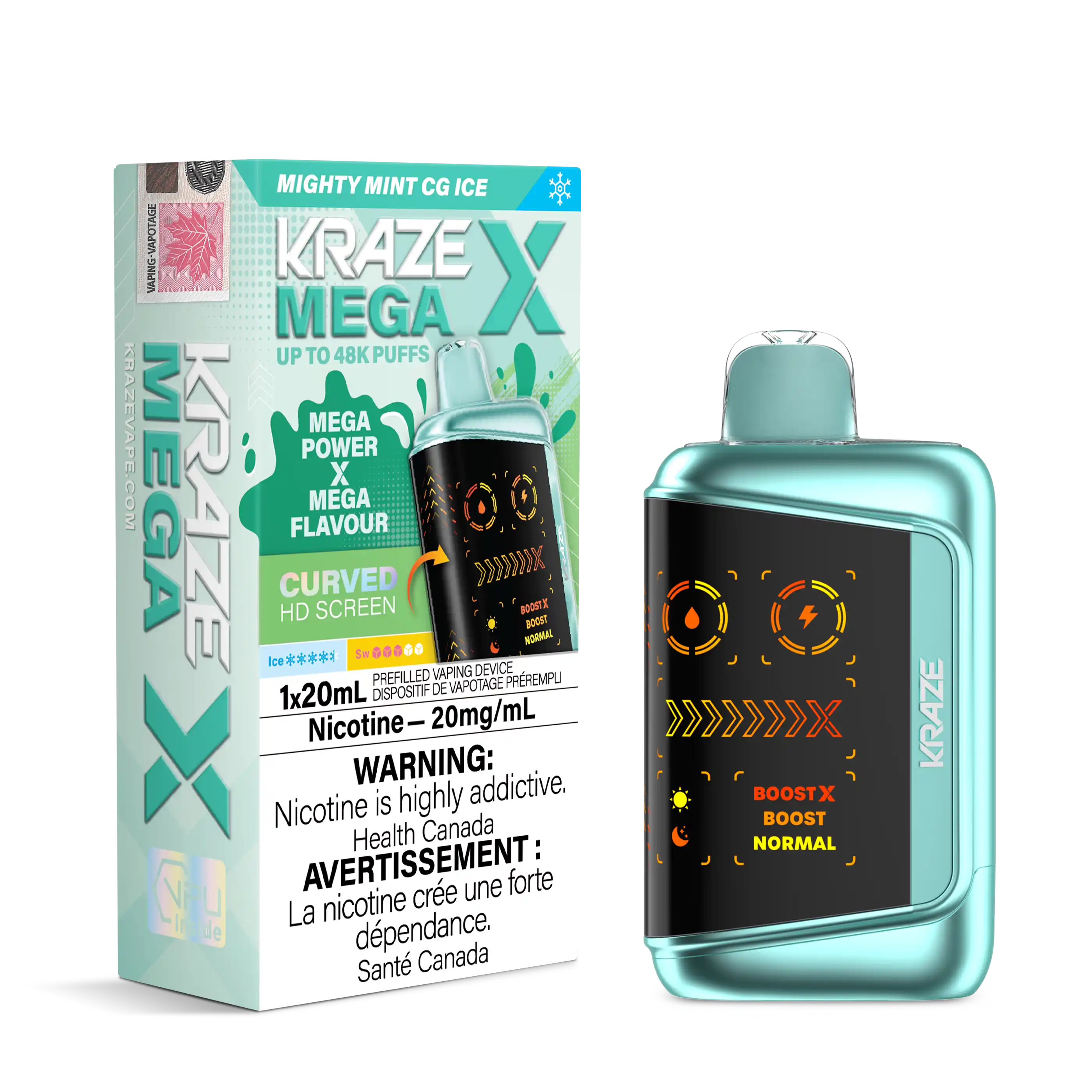 Mighty Mint CG Ice Kraze Mega X - Disposable 48K