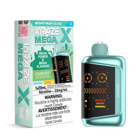 Mighty Mint CG Ice Kraze Mega X - Disposable 48K by KRAZE