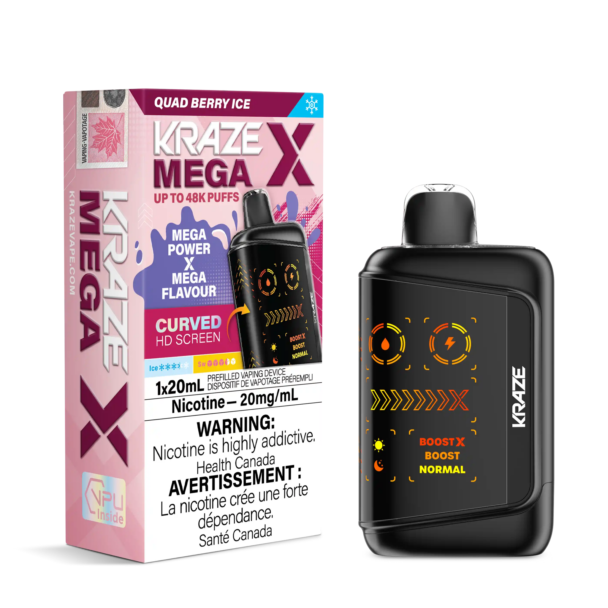Quad Berry Ice Kraze Mega X - Disposable 48K
