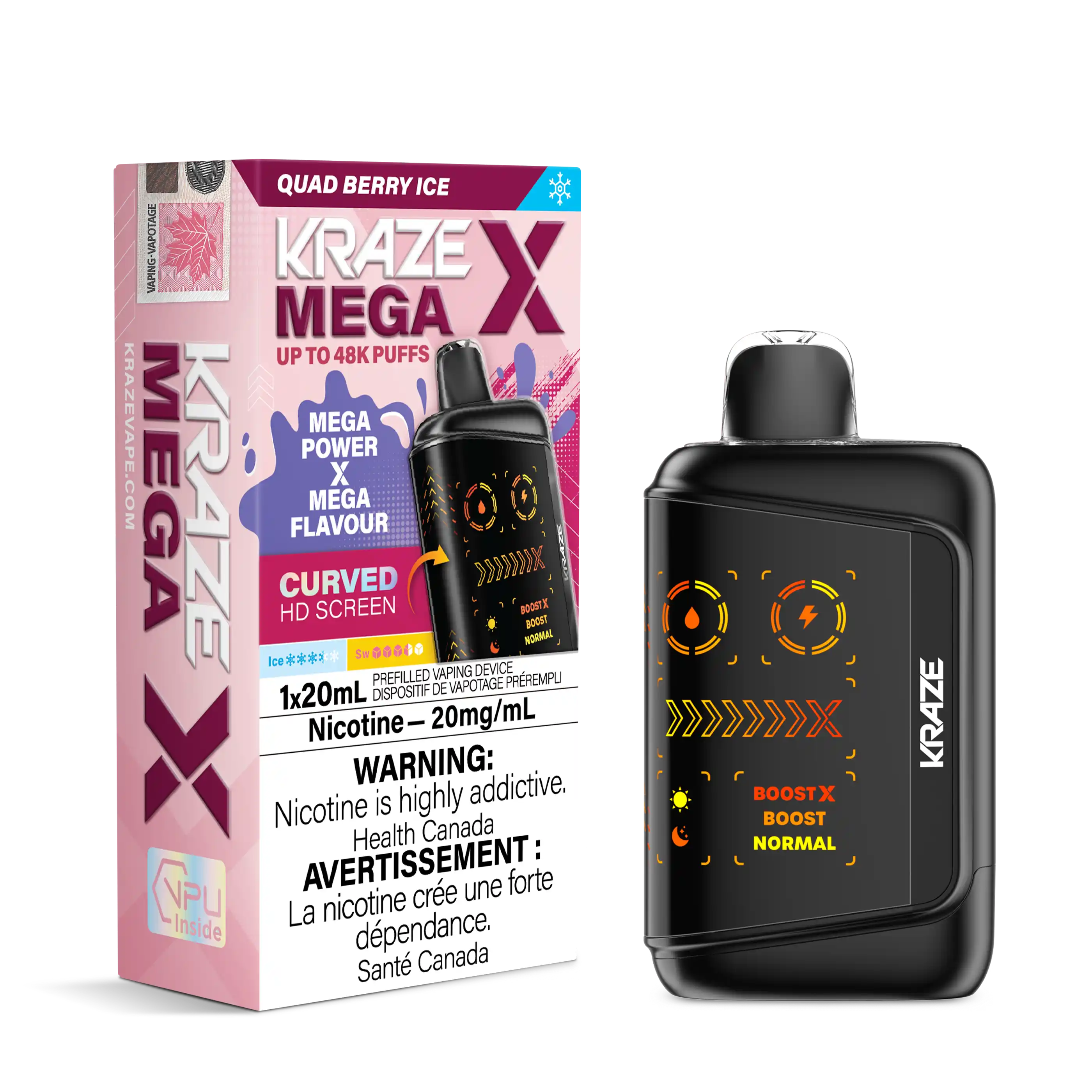 Quad Berry Ice Kraze Mega X - Disposable 48K