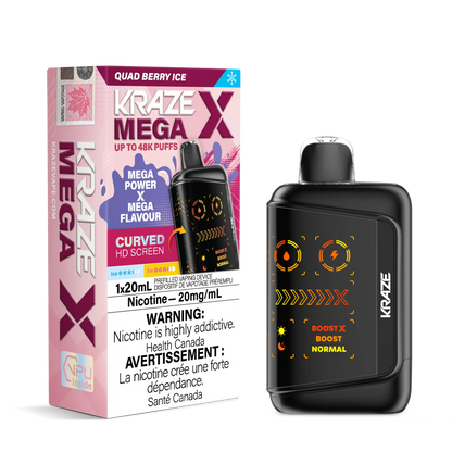 Quad Berry Ice Kraze Mega X - Disposable 48K