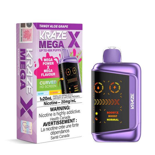 Tangy Aloe Grape Kraze Mega X - Disposable 48K