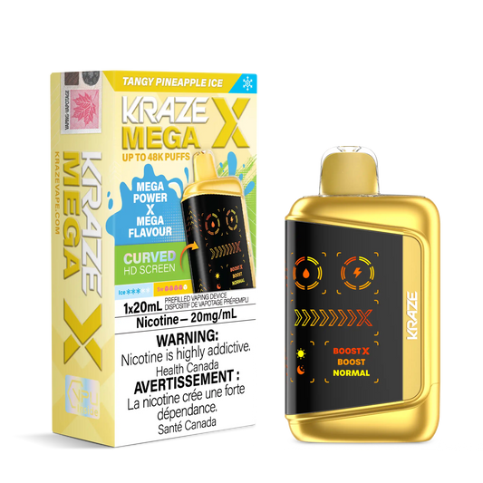 Tangy Pineapple Ice Kraze Mega X - Disposable 48K by KRAZE