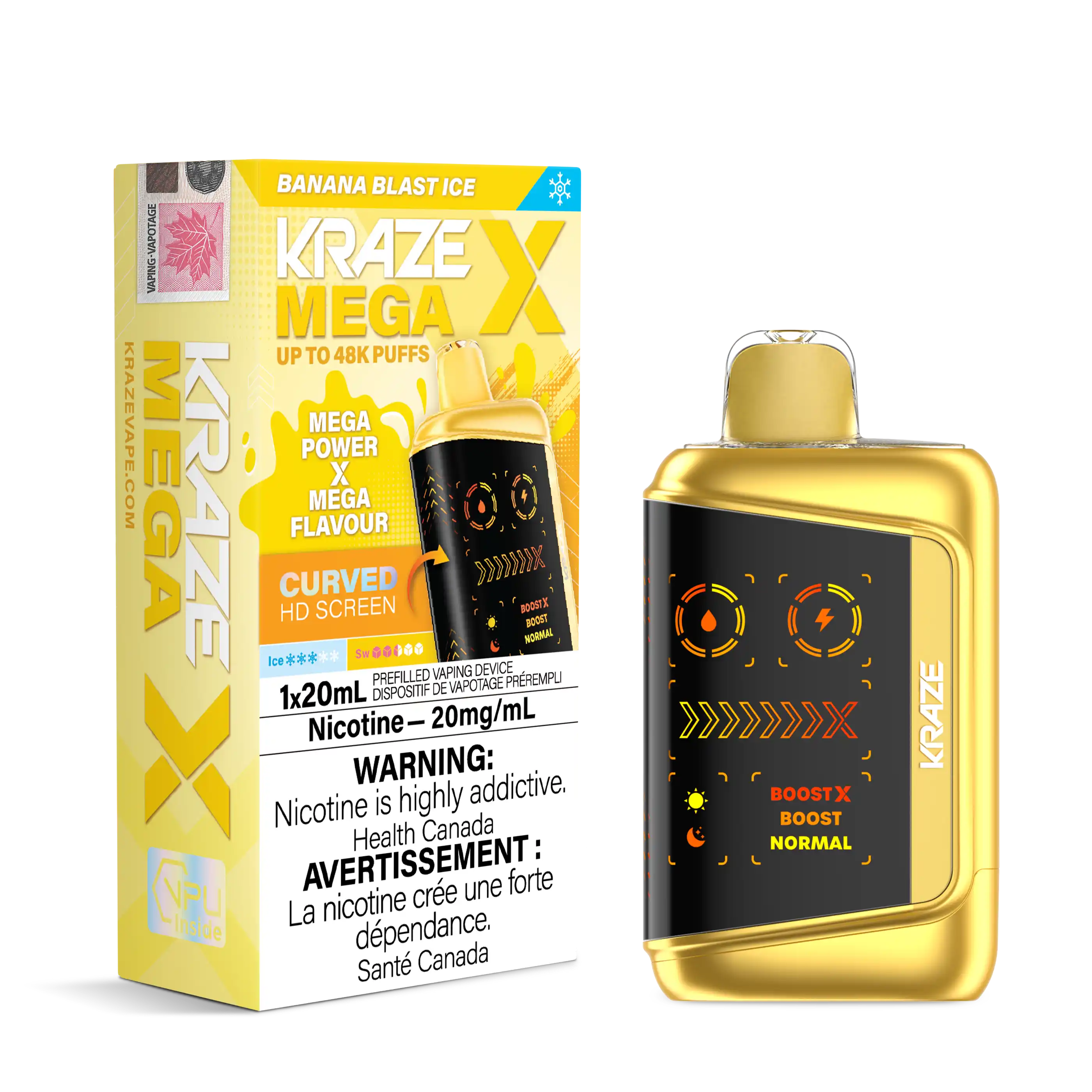 Banana Blast Ice Kraze Mega X - Disposable 48K