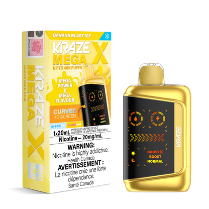 Banana Blast Ice Kraze Mega X - Disposable 48K