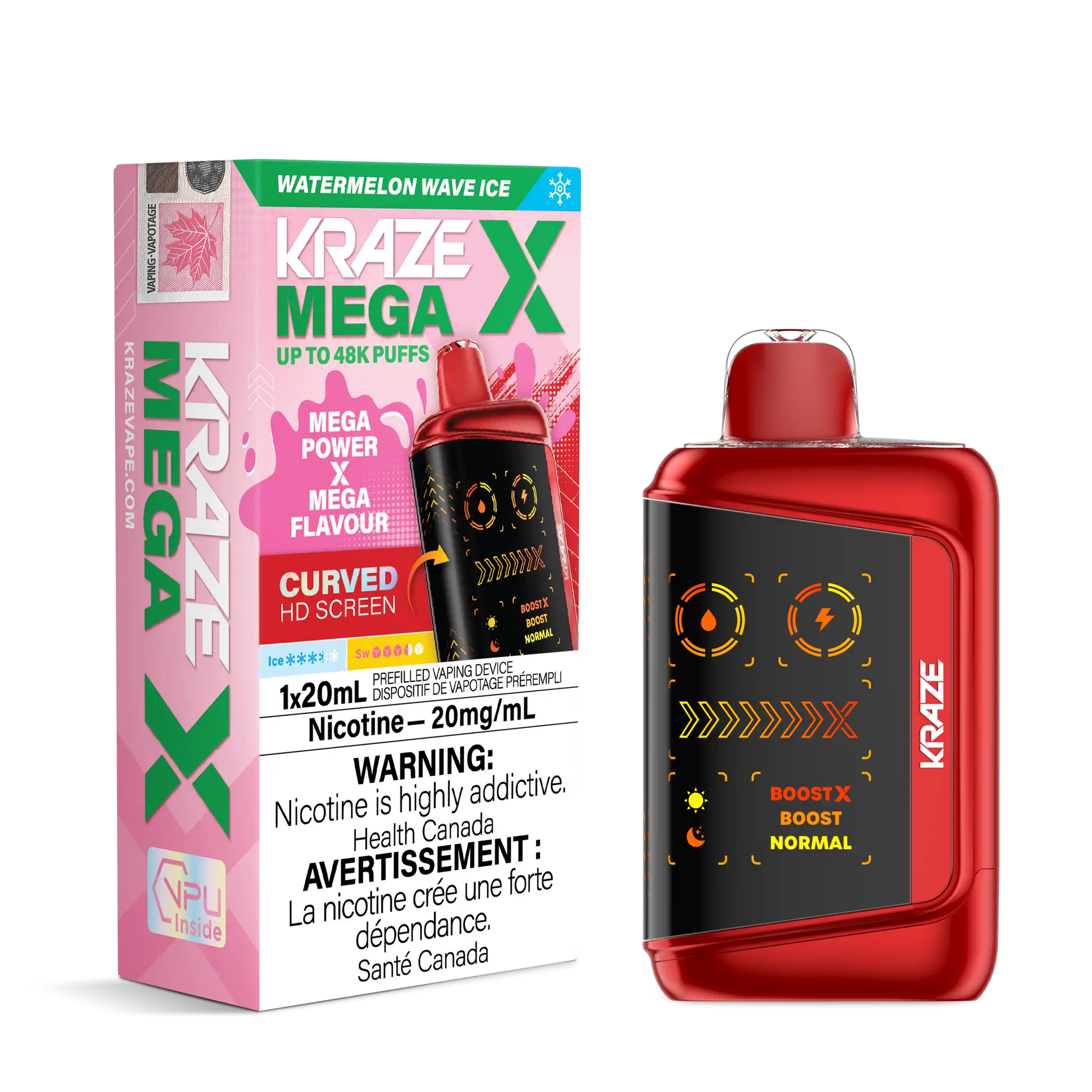 Watermelon Wave Ice Kraze Mega X - Disposable 48K