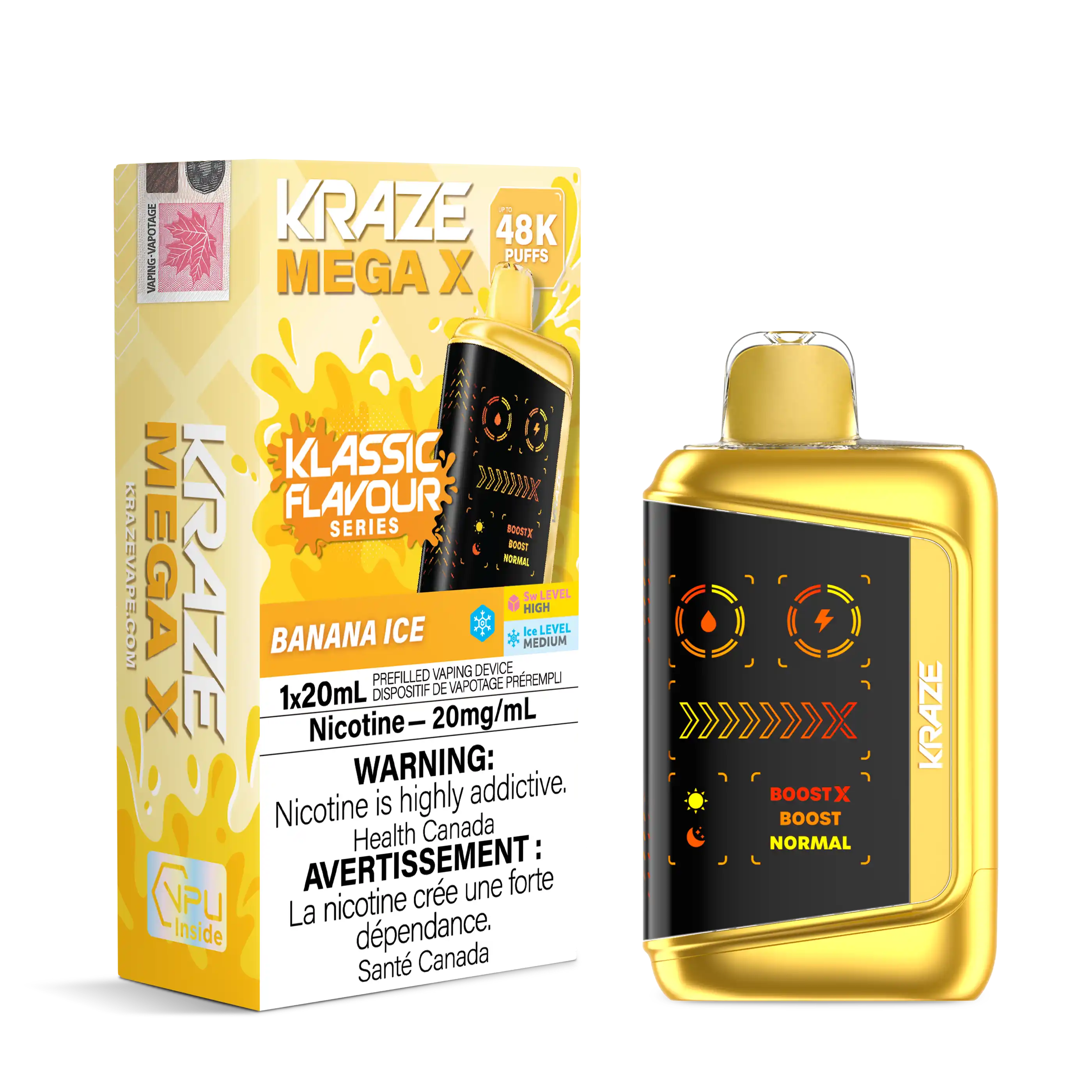 Banana Ice Kraze Mega X - Disposable 48K