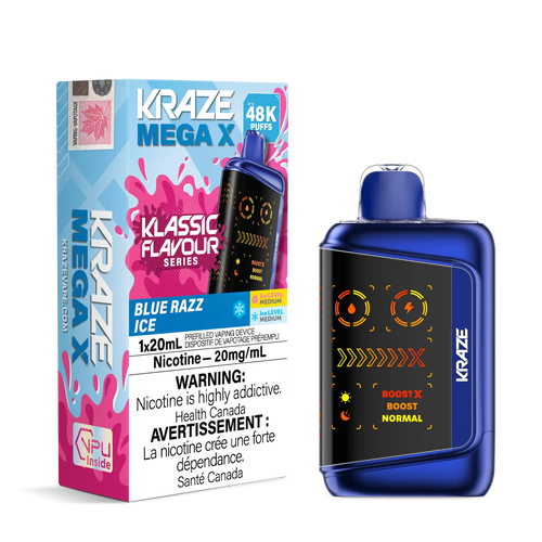 Blue Razz Ice Kraze Mega X - Disposable 48K