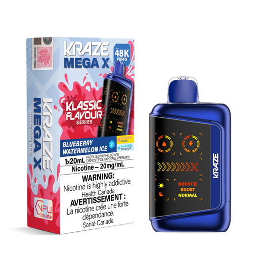 Blueberry Watermelon Ice Kraze Mega X - Disposable 48K