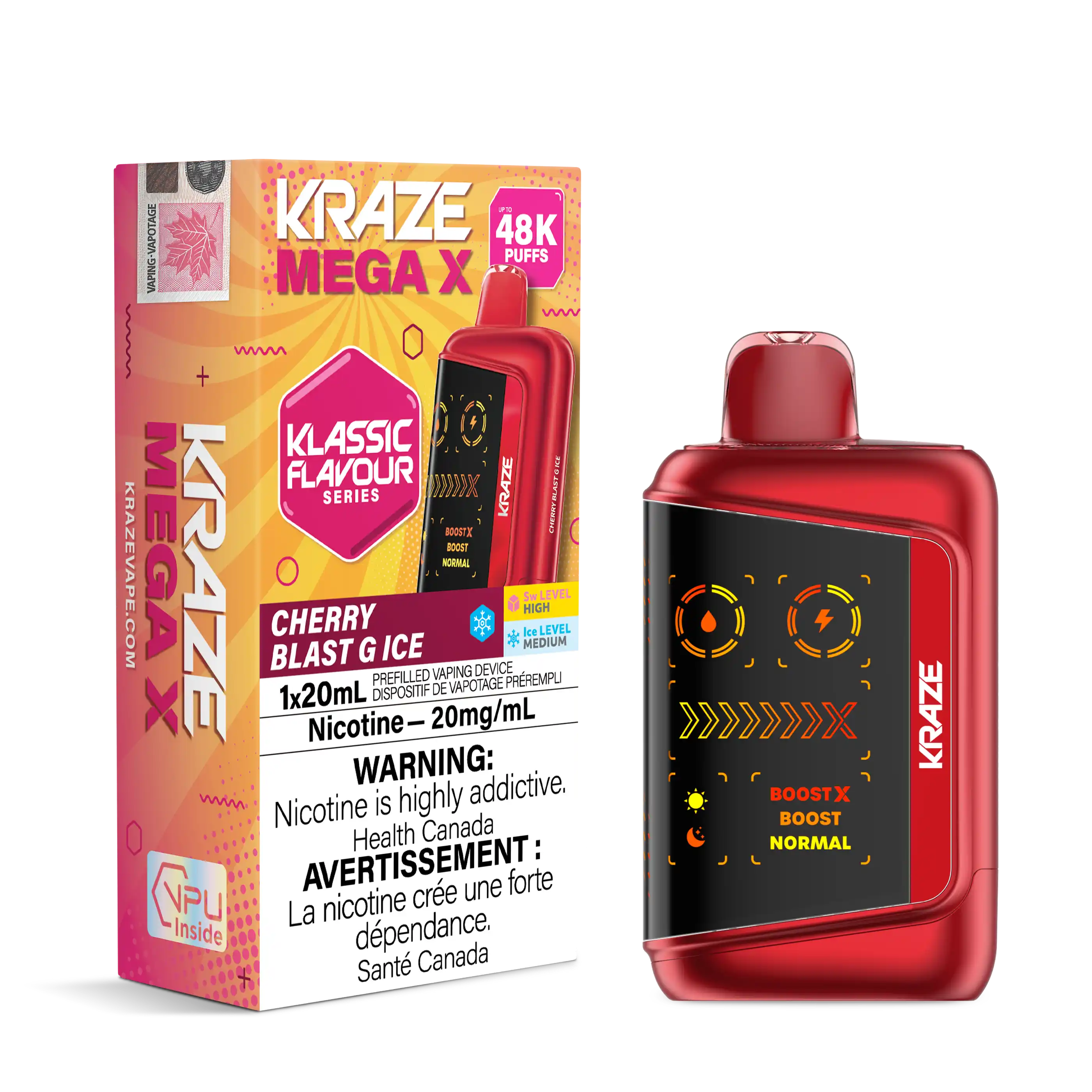 Cherry Blast G Ice Kraze Mega X - Disposable 48K