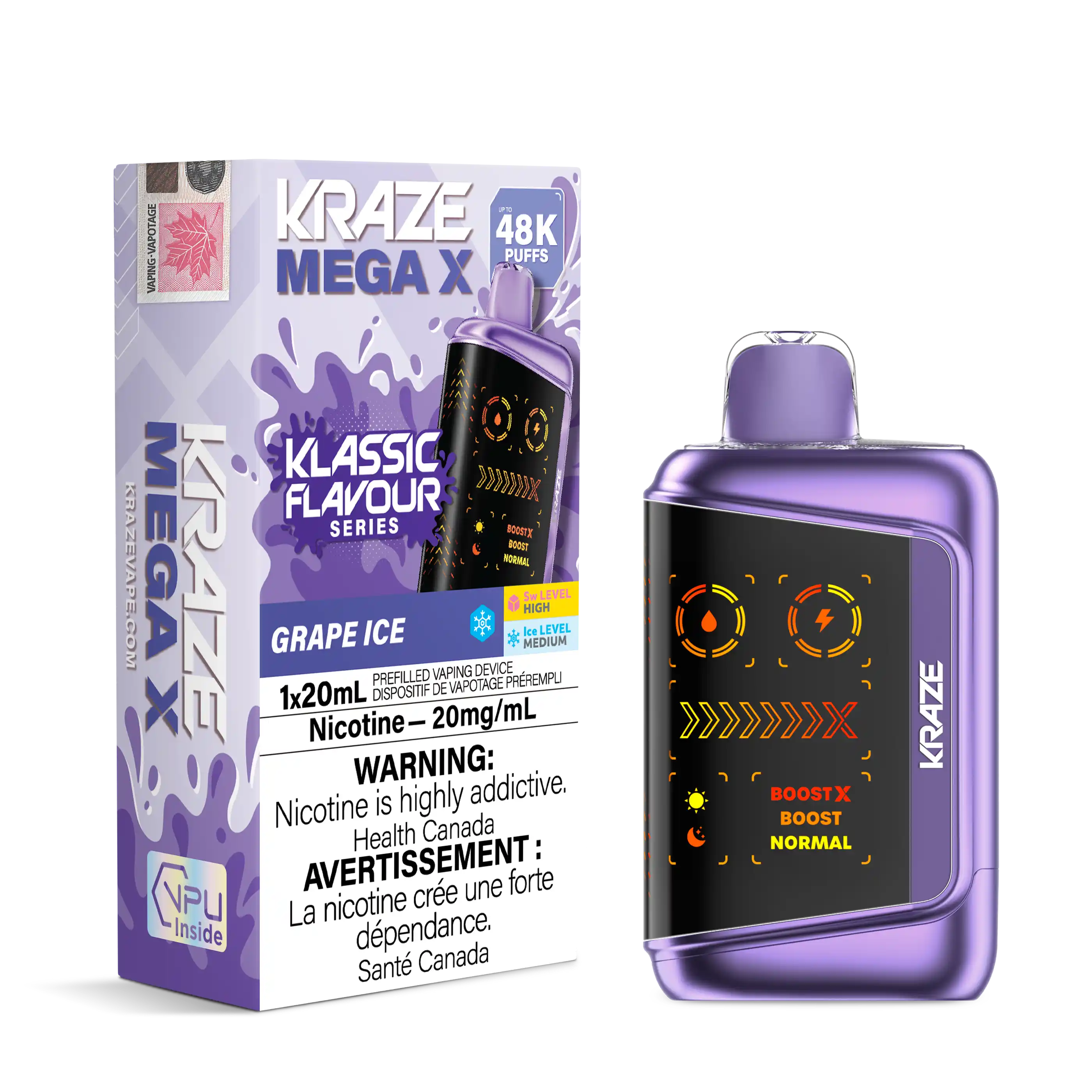 Grape Ice Kraze Mega X - Disposable 48K