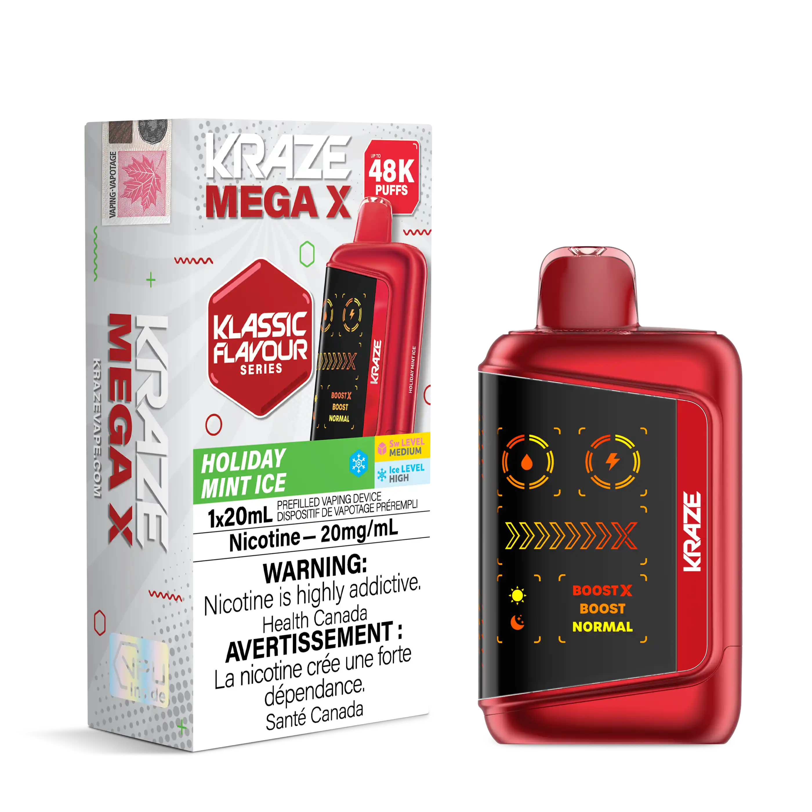 Holiday Mint Ice Kraze Mega X - Disposable 48K