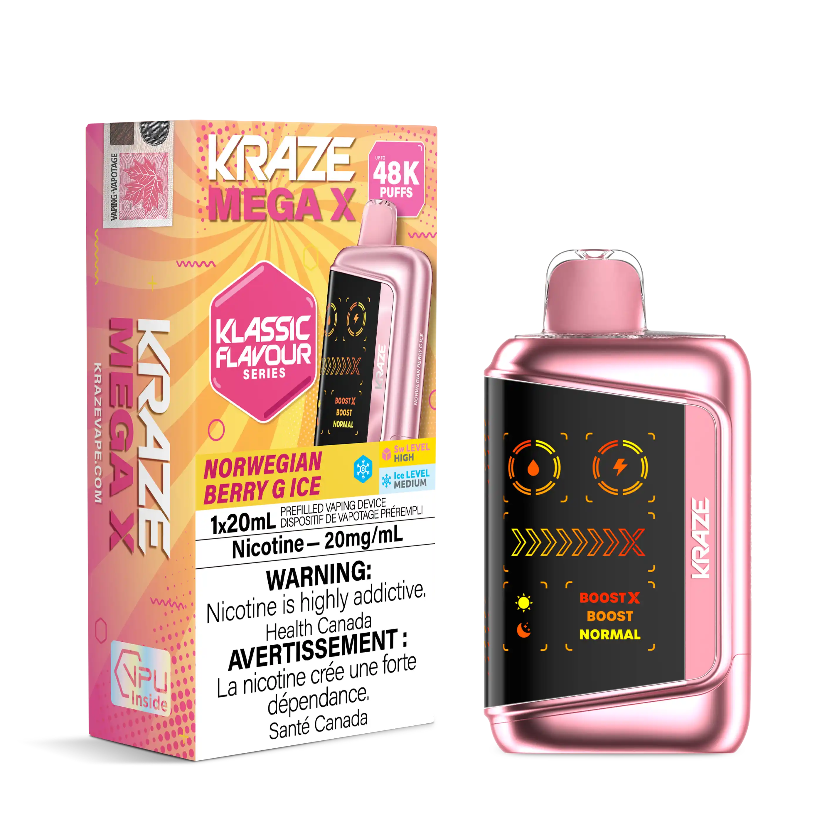 Norwegian Berry G Ice Kraze Mega X - Disposable 48K