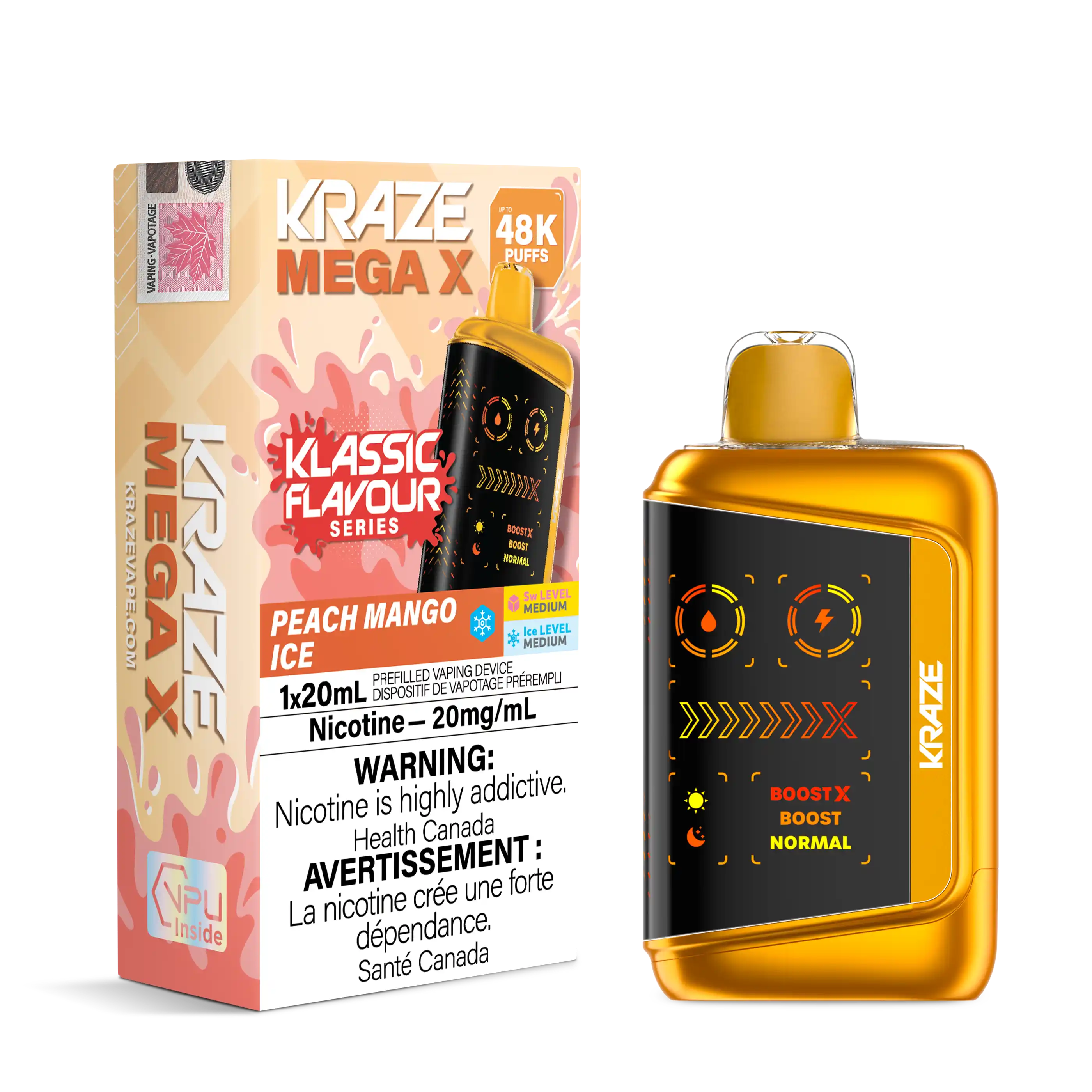 Peach Mango Ice Kraze Mega X - Disposable 48K