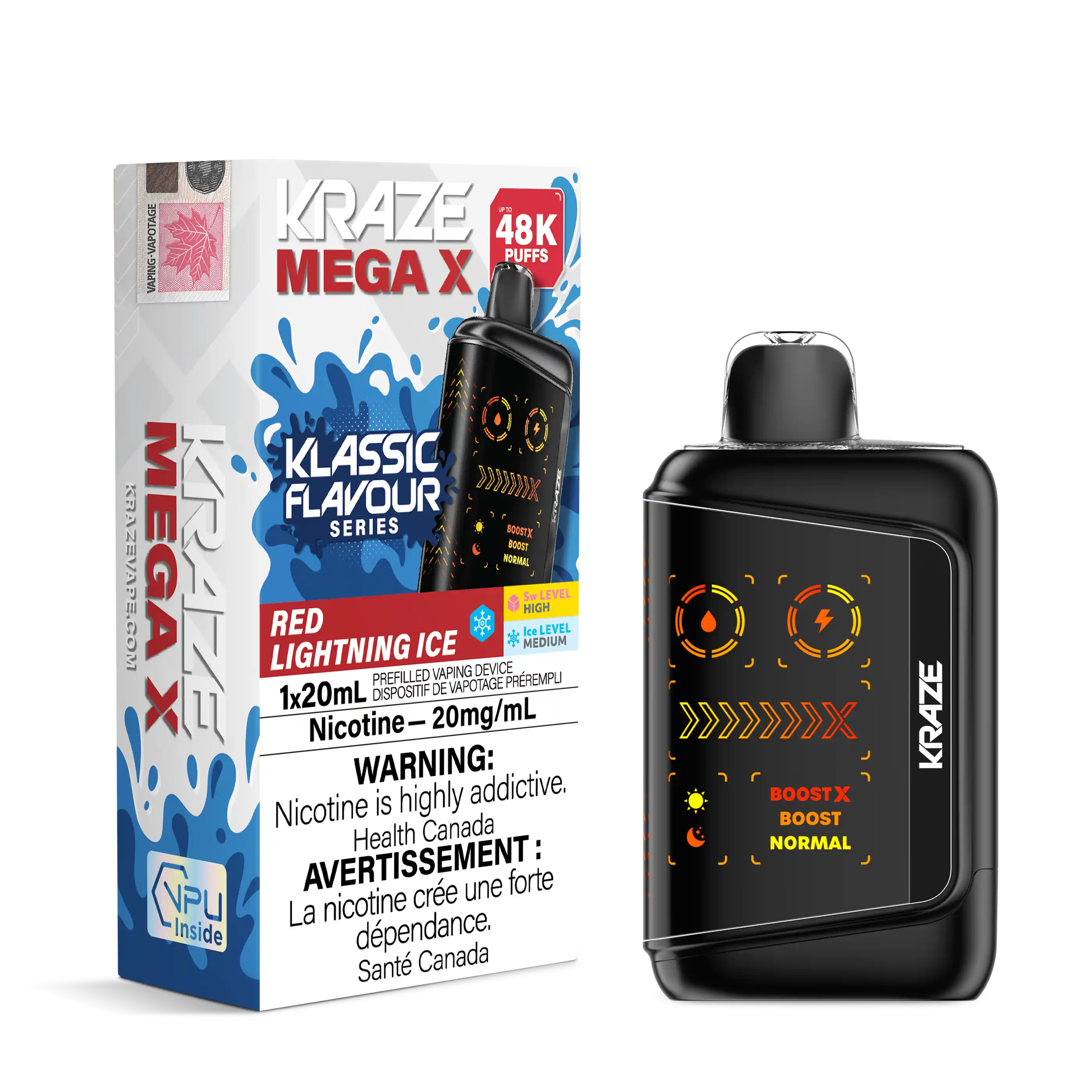Red Lightning Ice Kraze Mega X - Disposable 48K