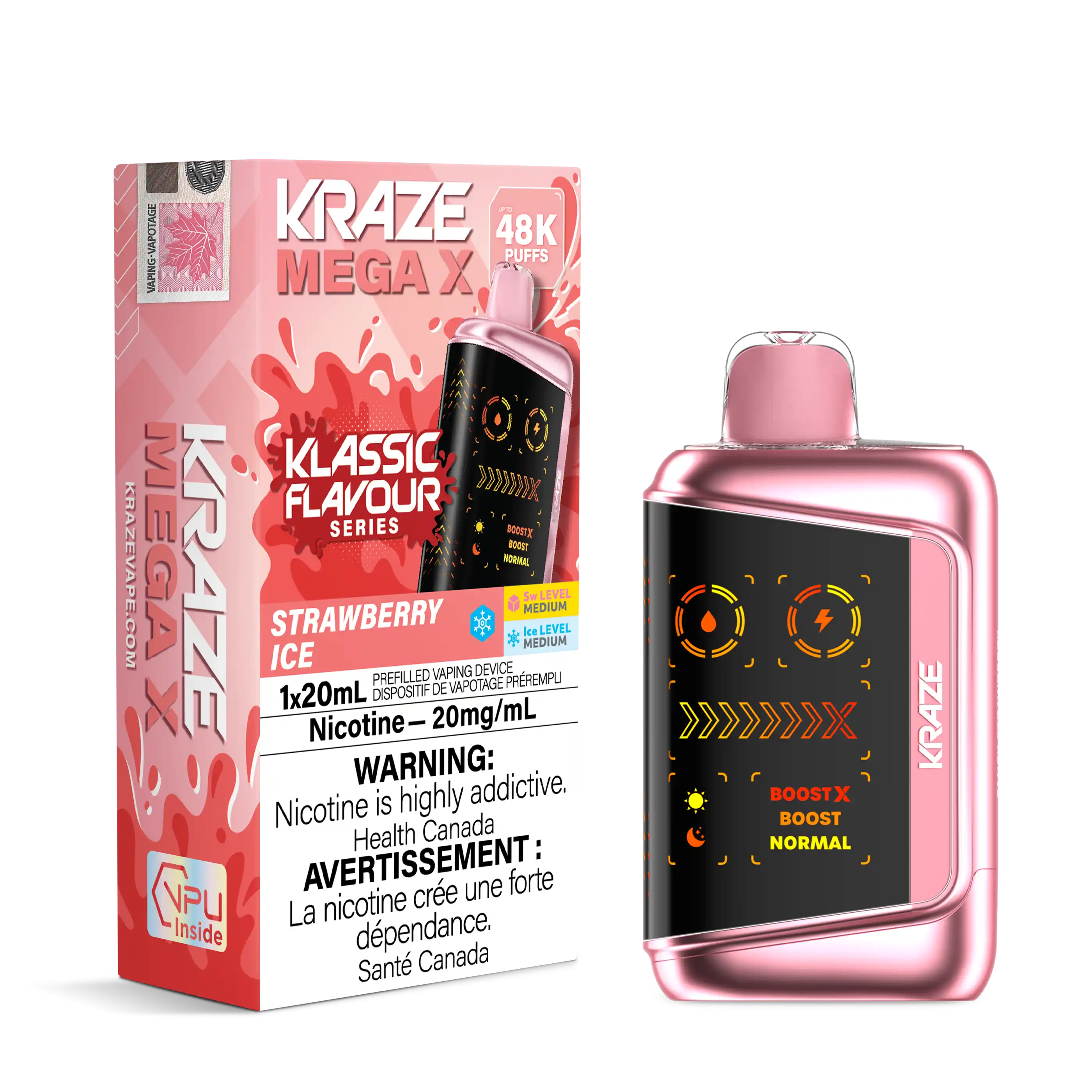 Strawberry Ice Kraze Mega X - Disposable 48K