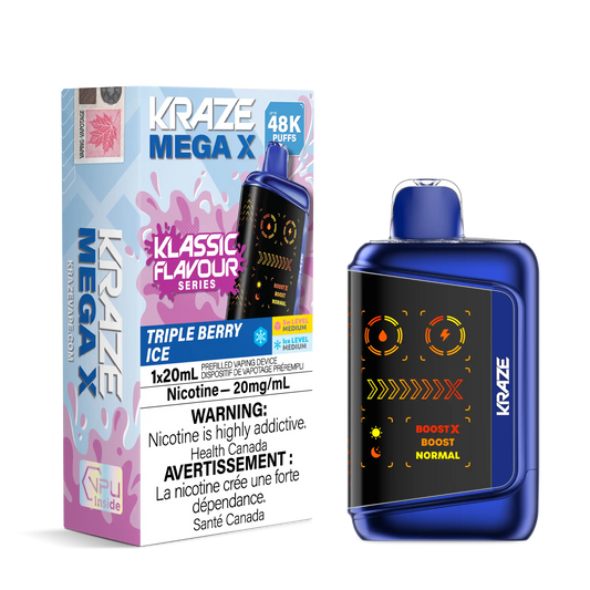 Triple Berry Ice Kraze Mega X - Disposable 48K