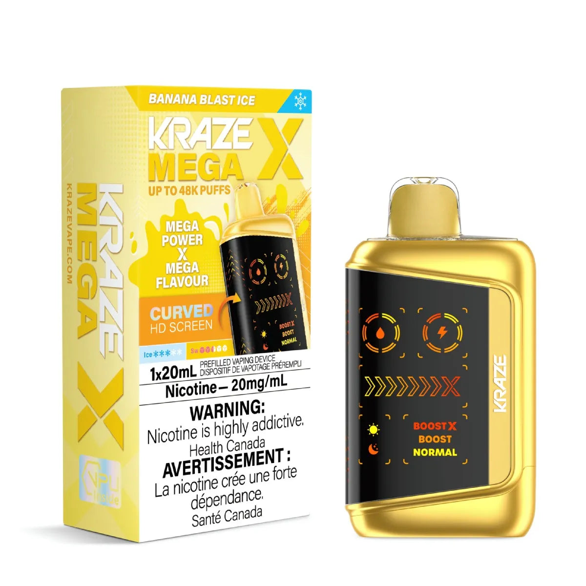 Kraze Mega X - Banana Blast Ice