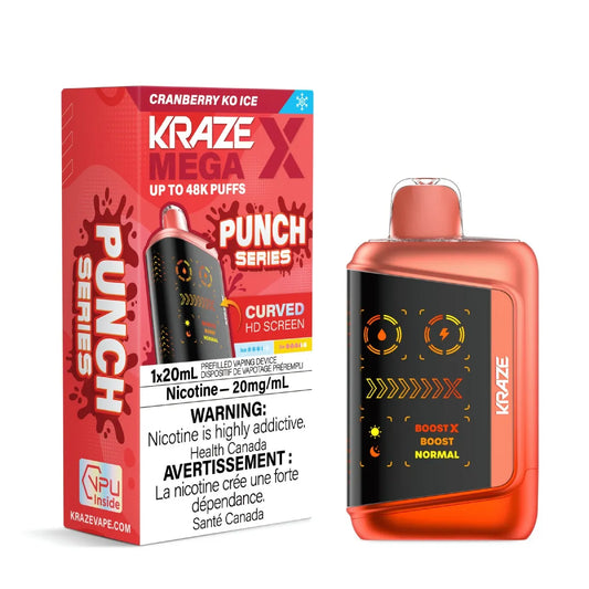 Kraze Mega X - Cranberry KO Ice
