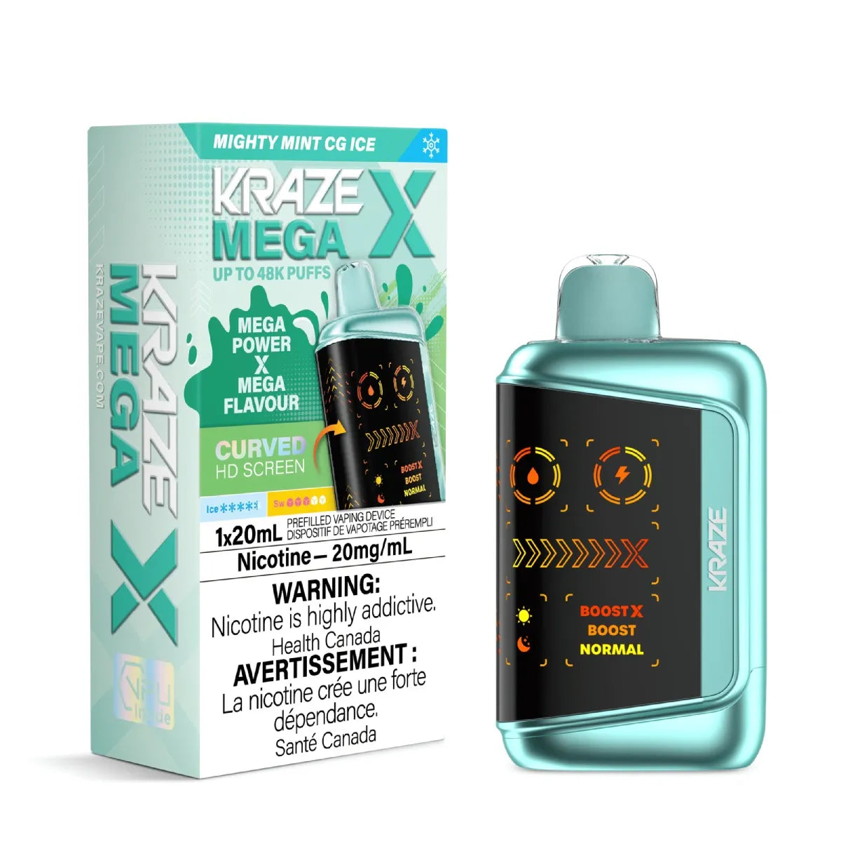 Kraze Mega X - Mighty Mint CG Ice