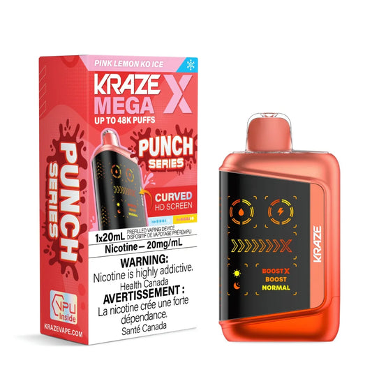 Kraze Mega X - Pink Lemon KO Ice