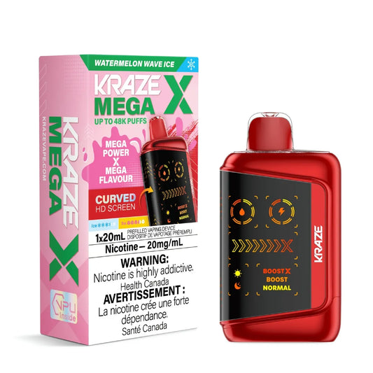 Kraze Mega X - Watermelon Wave Ice
