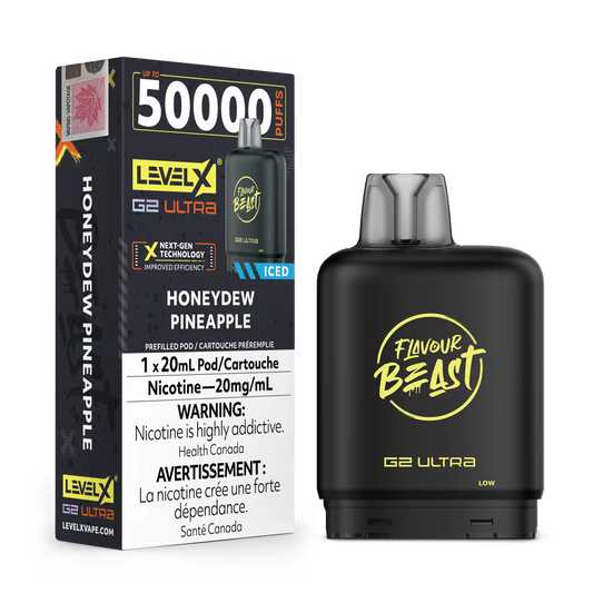 Honeydew Pineapple Iced by Level X Flavour Beast G2 Ultra 50K