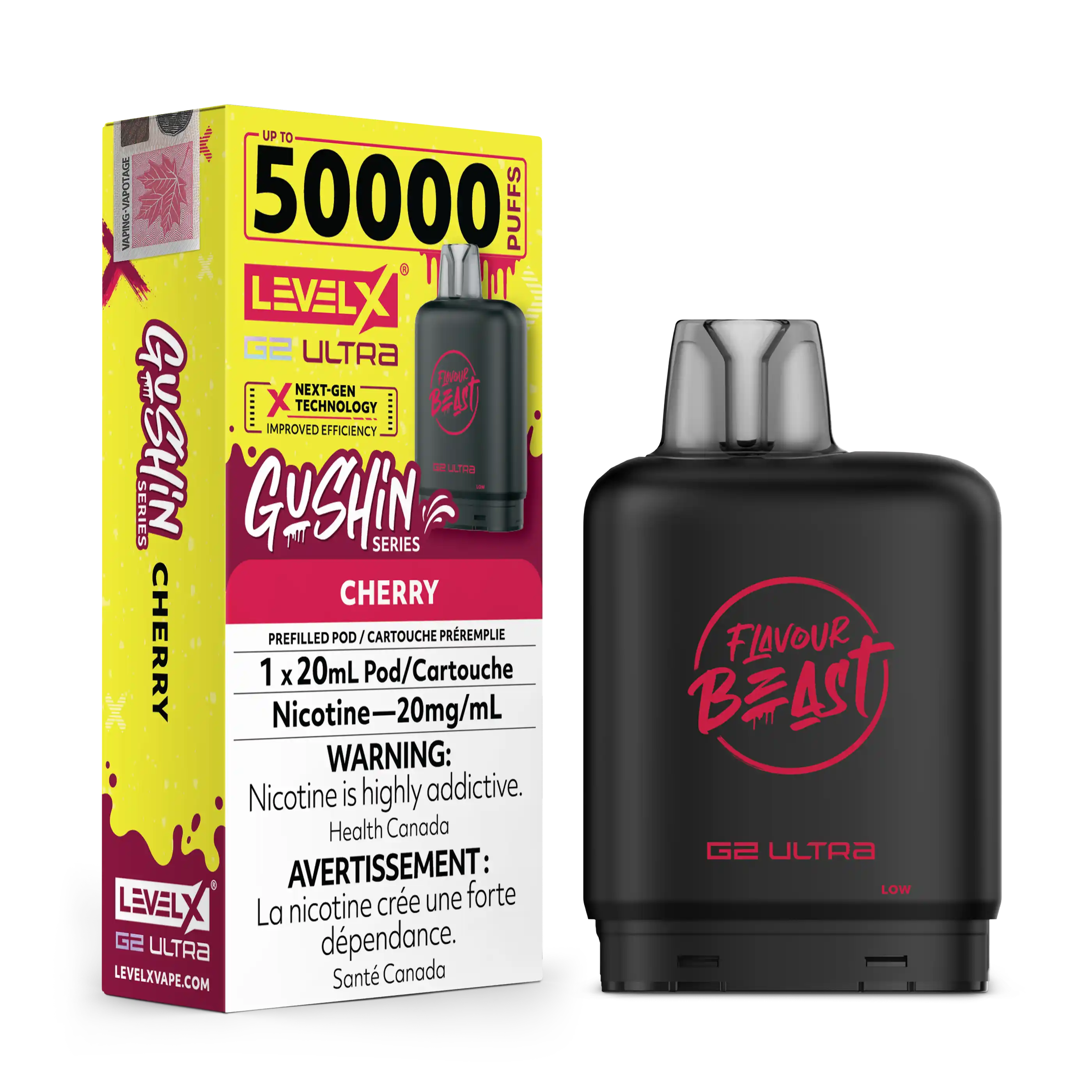 Gushin Cherry by Level X Flavour Beast G2 Ultra 50K