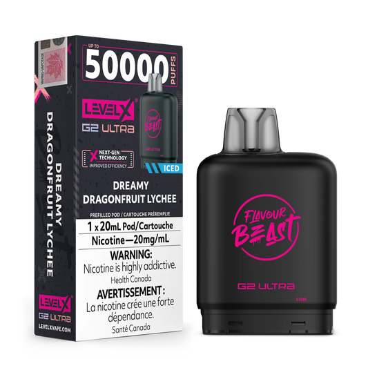 Dreamy Dragonfruit Lychee Iced by Level X Flavour Beast G2 Ultra 50K