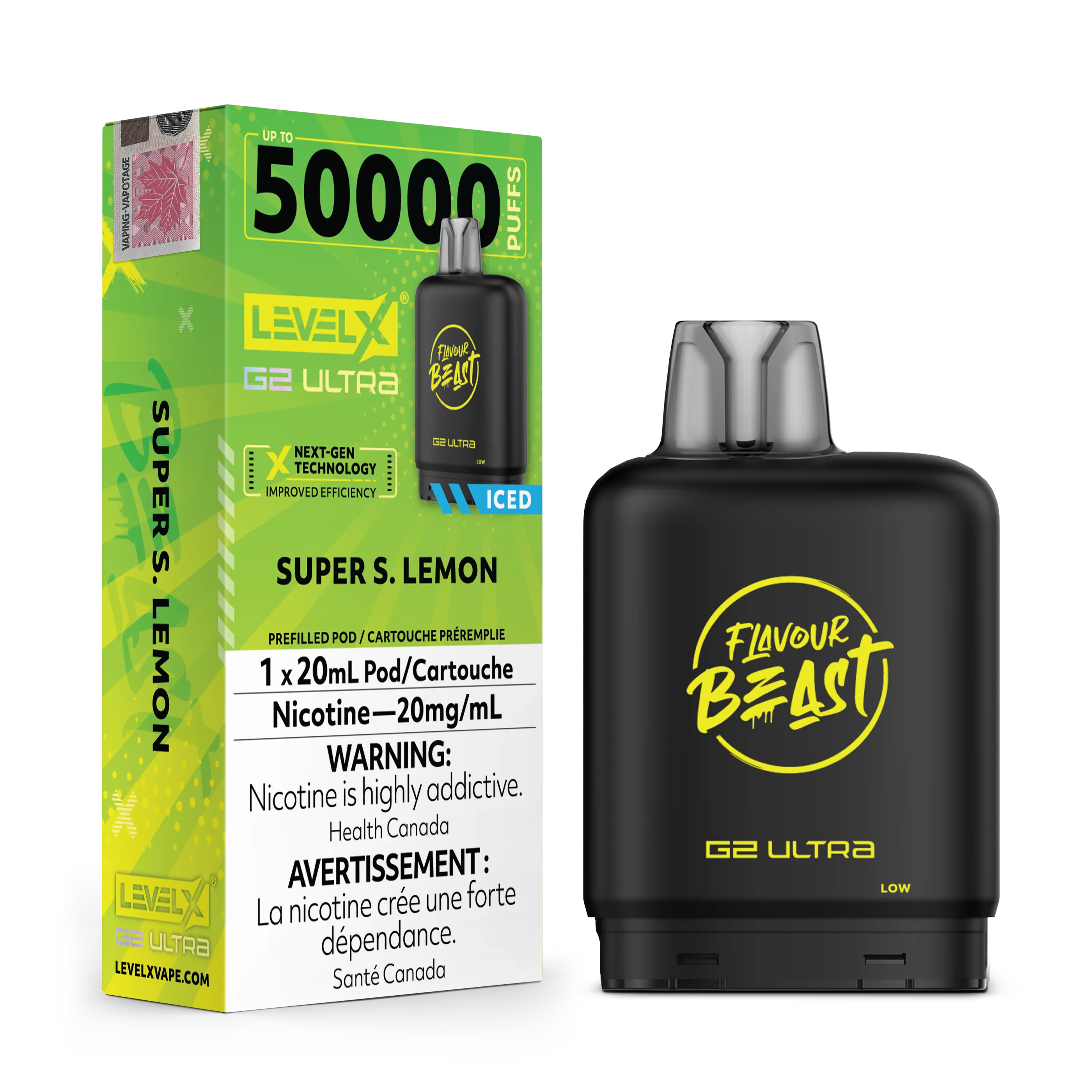 Super S. Lemon Iced by Level X Flavour Beast G2 Ultra 50K