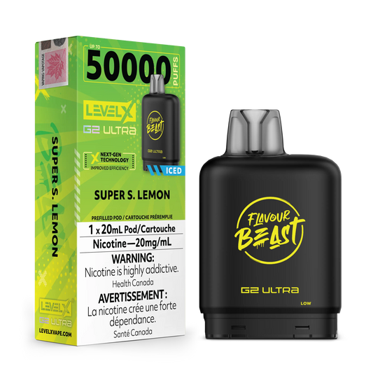 Super S. Lemon Iced by Level X Flavour Beast G2 Ultra 50K