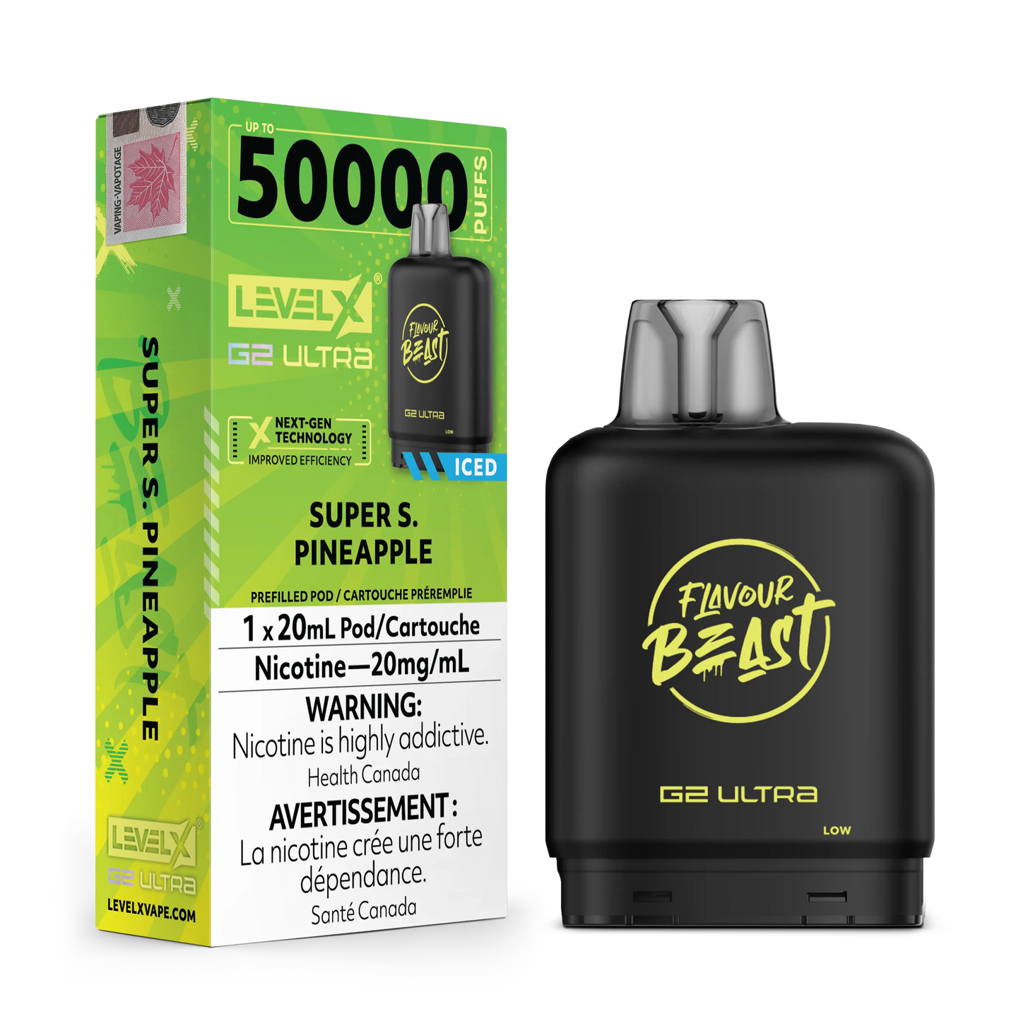 Super S. Pineapple Iced by Level X Flavour Beast G2 Ultra 50K