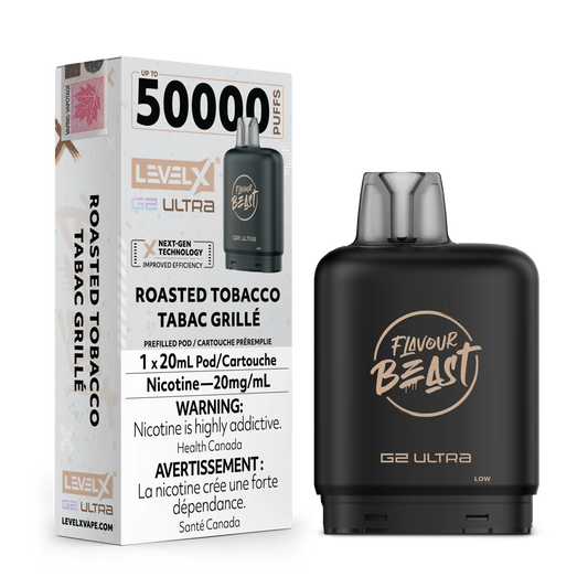 Roasted Tobacco by Level X Flavour Beast G2 Ultra 50K