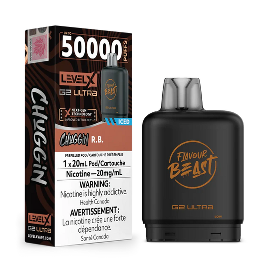 R.B. Iced Chuggin by Level X Flavour Beast G2 Ultra 50K