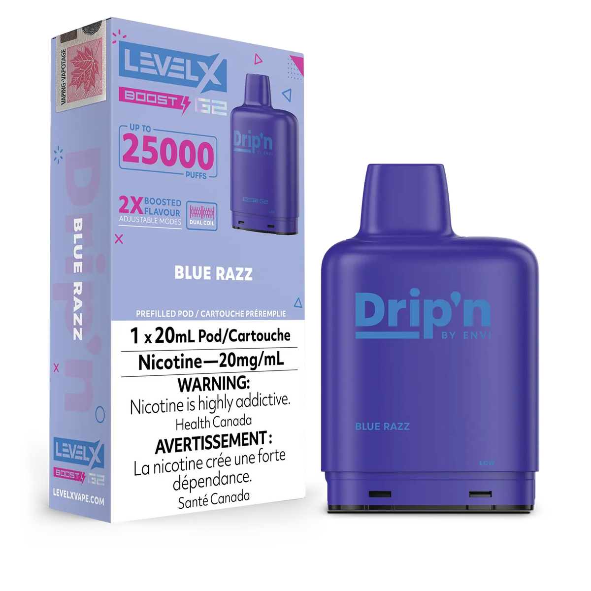 Blue Razz by Level X Drip'n G2 Boost 25K
