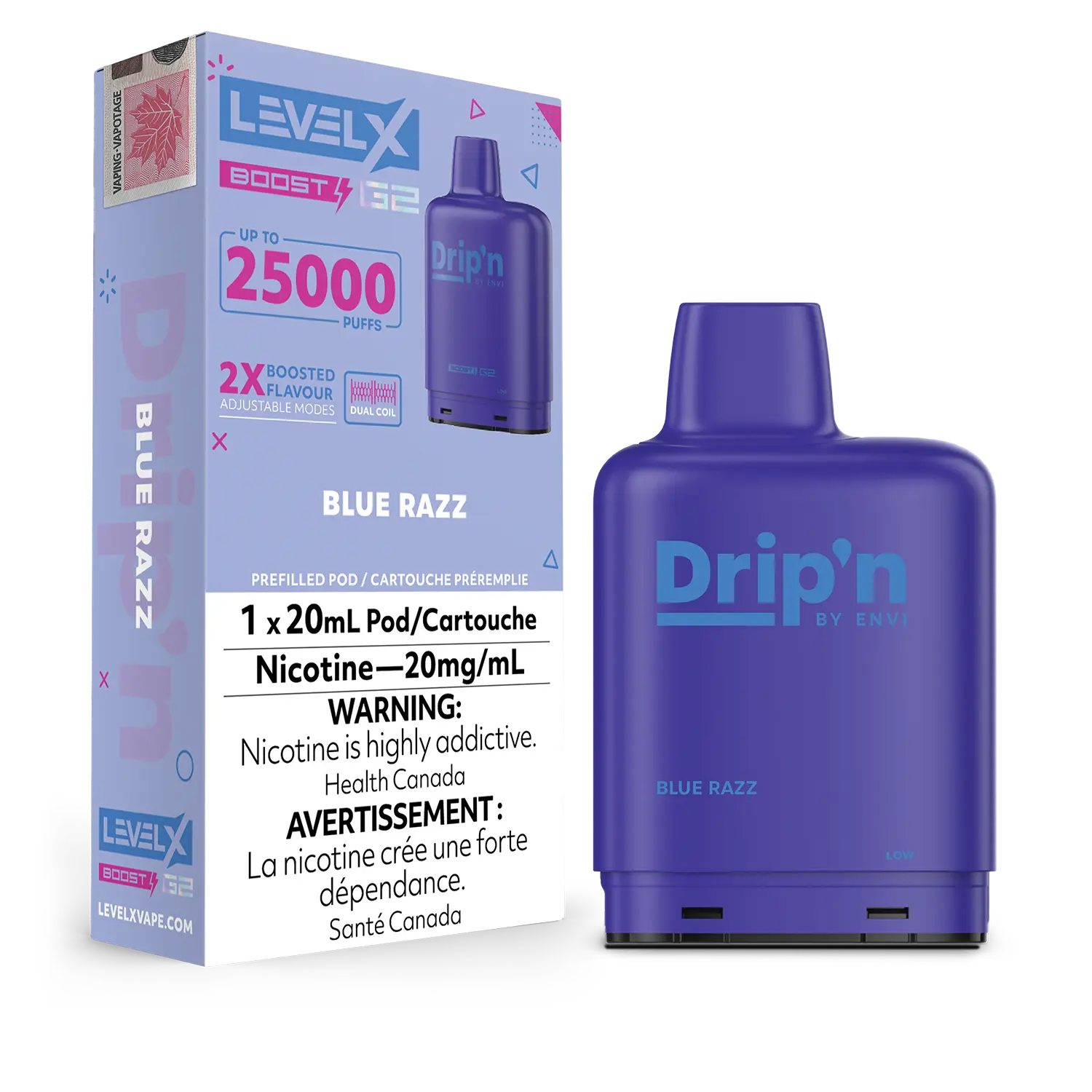Blue Razz by Level X Drip'n G2 Boost 25K