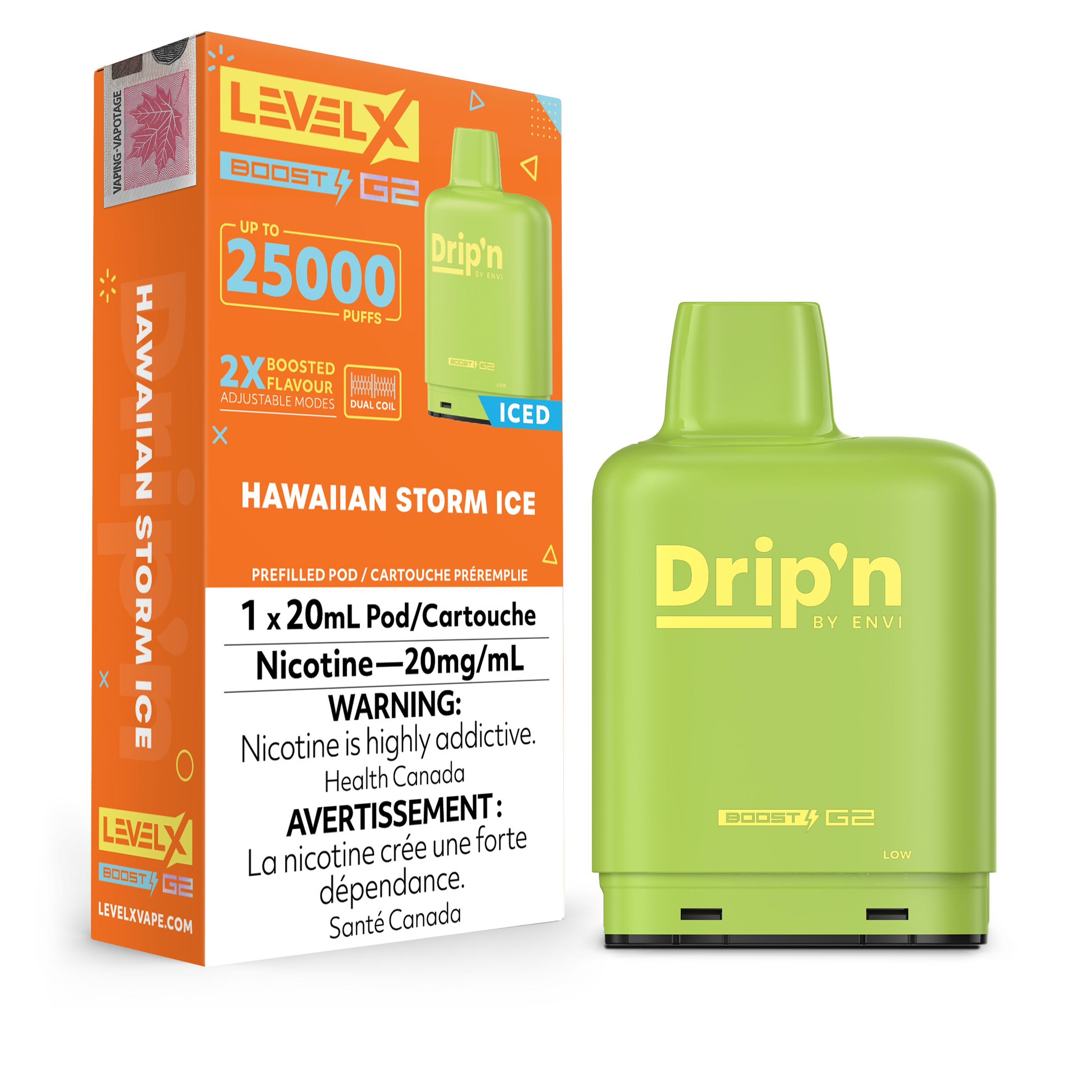 Hawaiian Storm Ice by Level X Drip'n G2 Boost 25K