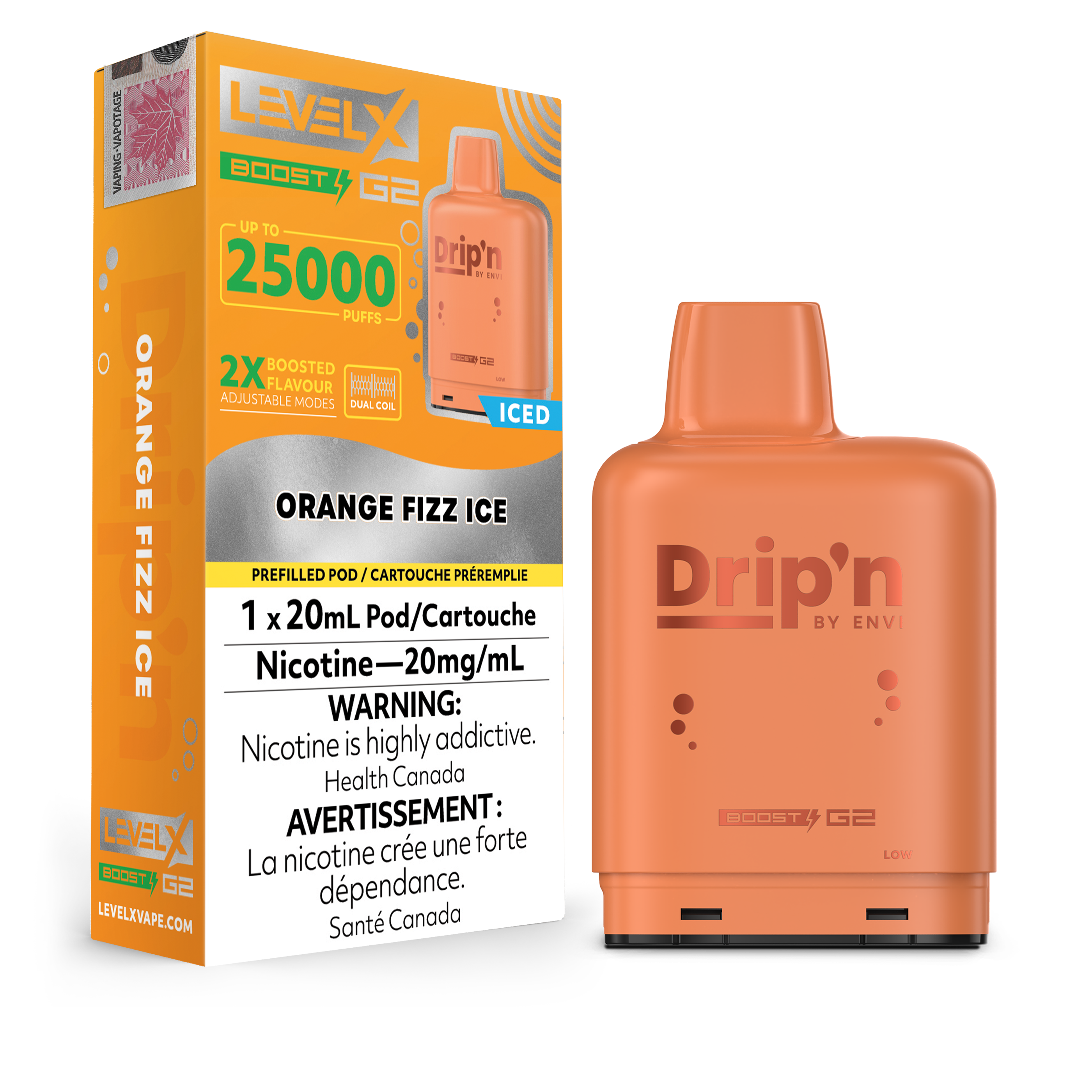 Orange Fizz by Level X Drip'n G2 Boost 25K