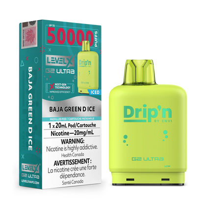 Baja Green D Ice by Level X Drip'n G2 Ultra 50K