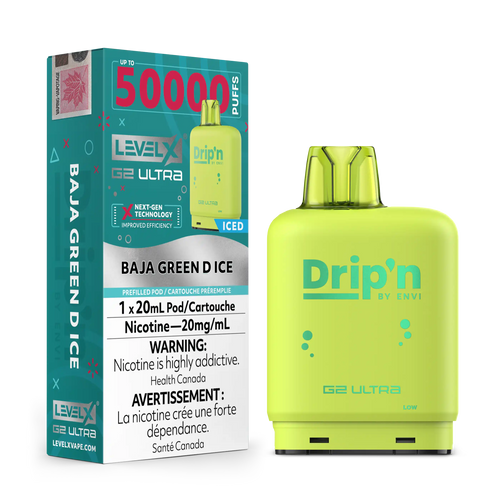 Baja Green D Ice by Level X Drip'n G2 Ultra 50K