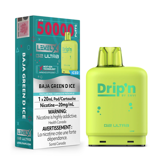 Baja Green D Ice by Level X Drip'n G2 Ultra 50K