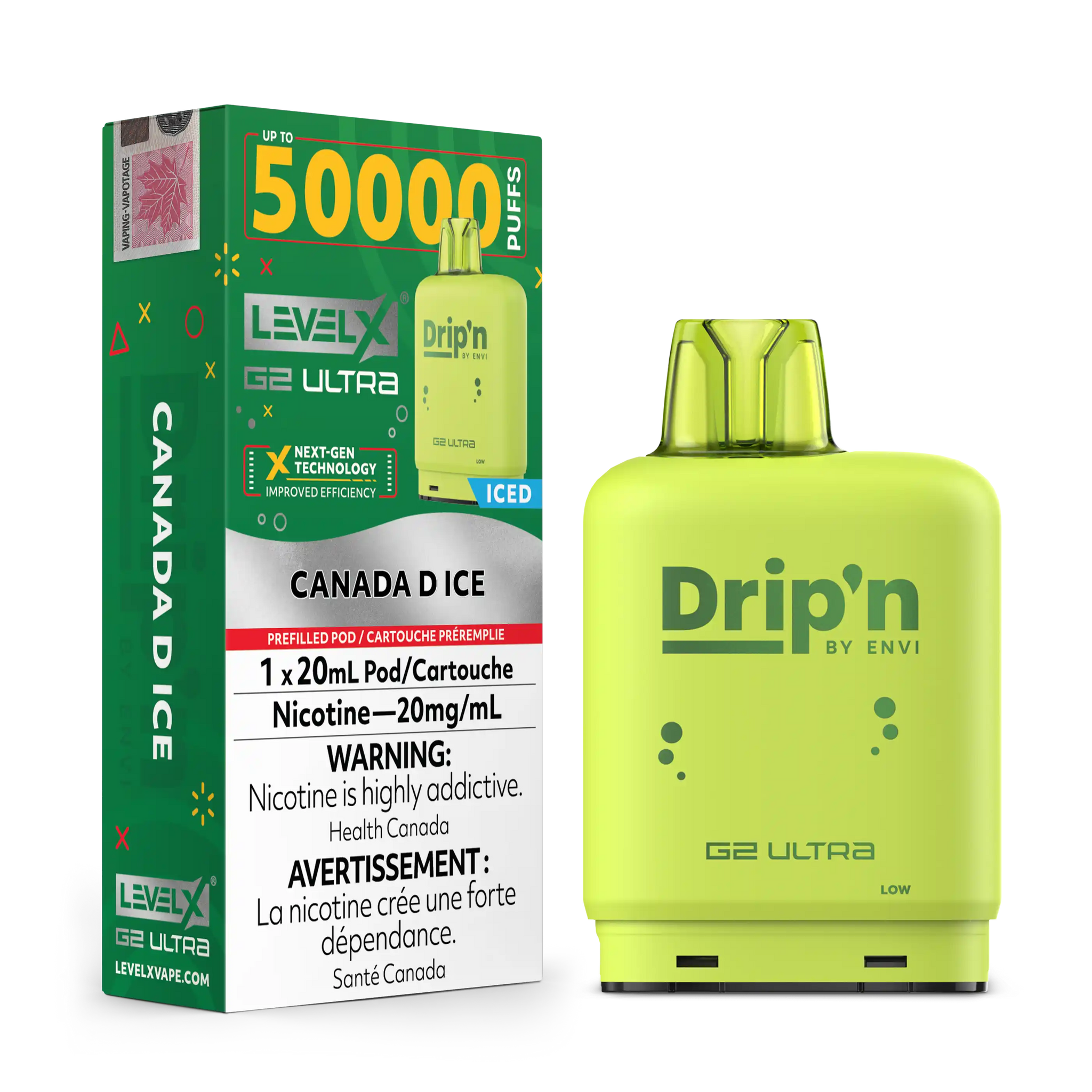 Canada D Ice by Level X Drip'n G2 Ultra 50K