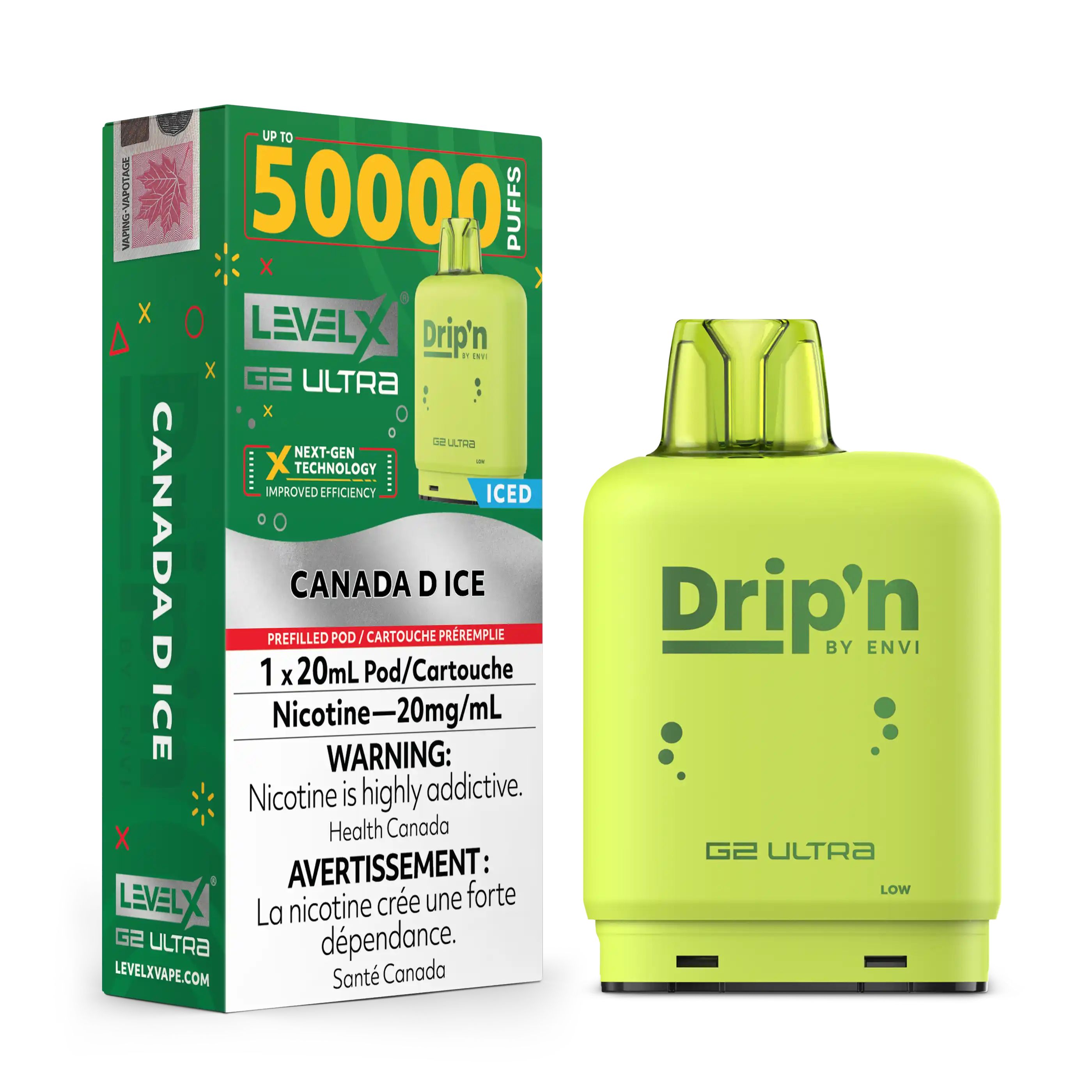 Canada D Ice by Level X Drip'n G2 Ultra 50K
