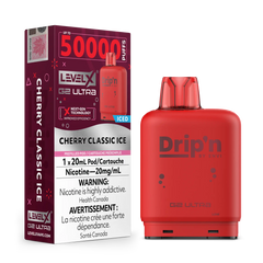 Cerise Classique Glacée par Level X Drip'n G2 Ultra 50K